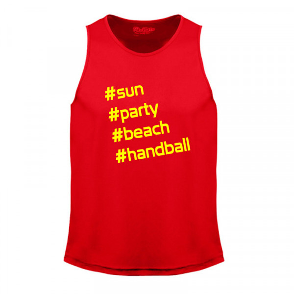 HANDBALL2GO Beach-Shirt Hashtag