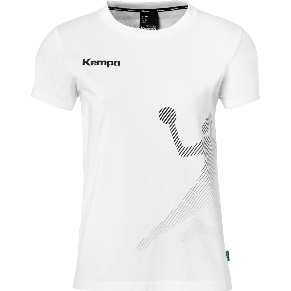 Kempa T-Shirt Black & White Damen