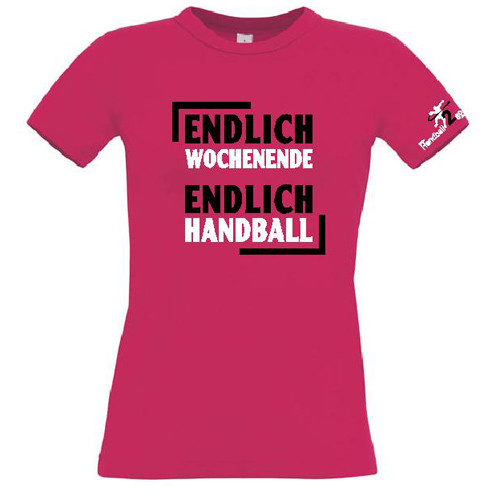 HANDBALL2GO Fun-Shirt "Endlich Wochenende" Damen
